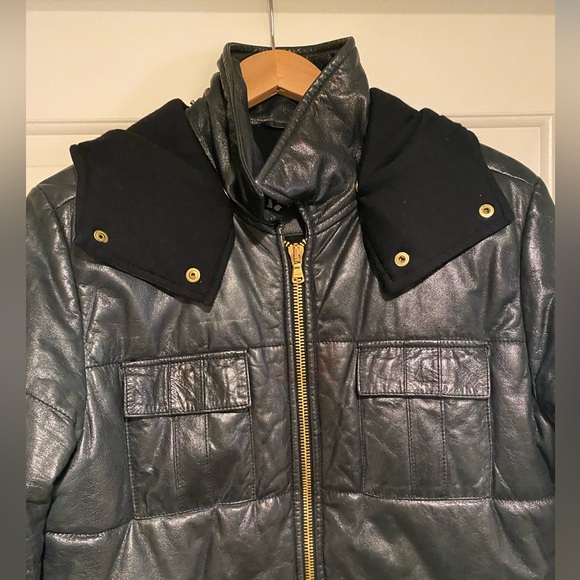Giorgio Brato Leather Jacket with Hood - Picture 8 of 10